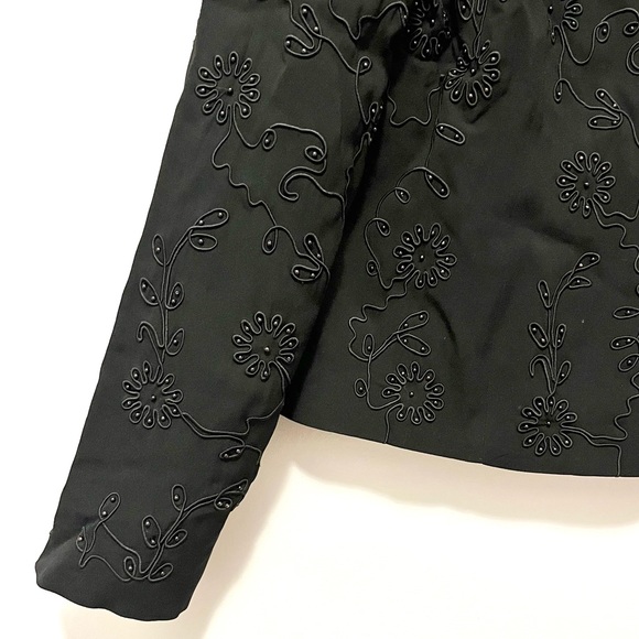 vintage Talbots button-up jacket blazer with beautiful intricate beaded details - Picture 5 of 16